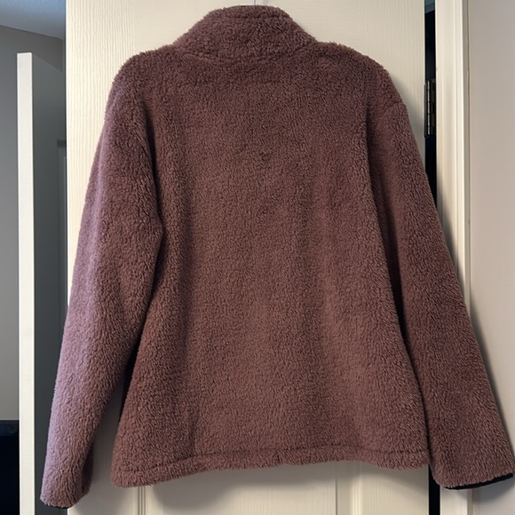 PINK Victoria Secret Sherpa Fleece Pullover Jacket Teddy Half Zip *M* - Picture 3 of 3
